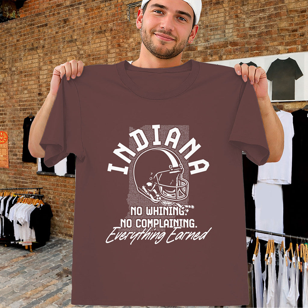 Nothing Is Given Everything Is Earned Shirt Indiana Football Tee Indiana Hoosiers Merch Gift - Merchluma