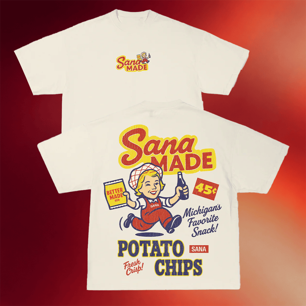 Sana Detroit Merch Sana Made T-Shirt Potato Chips Shirt Birthday Gifts For Boyfriend - Merchluma