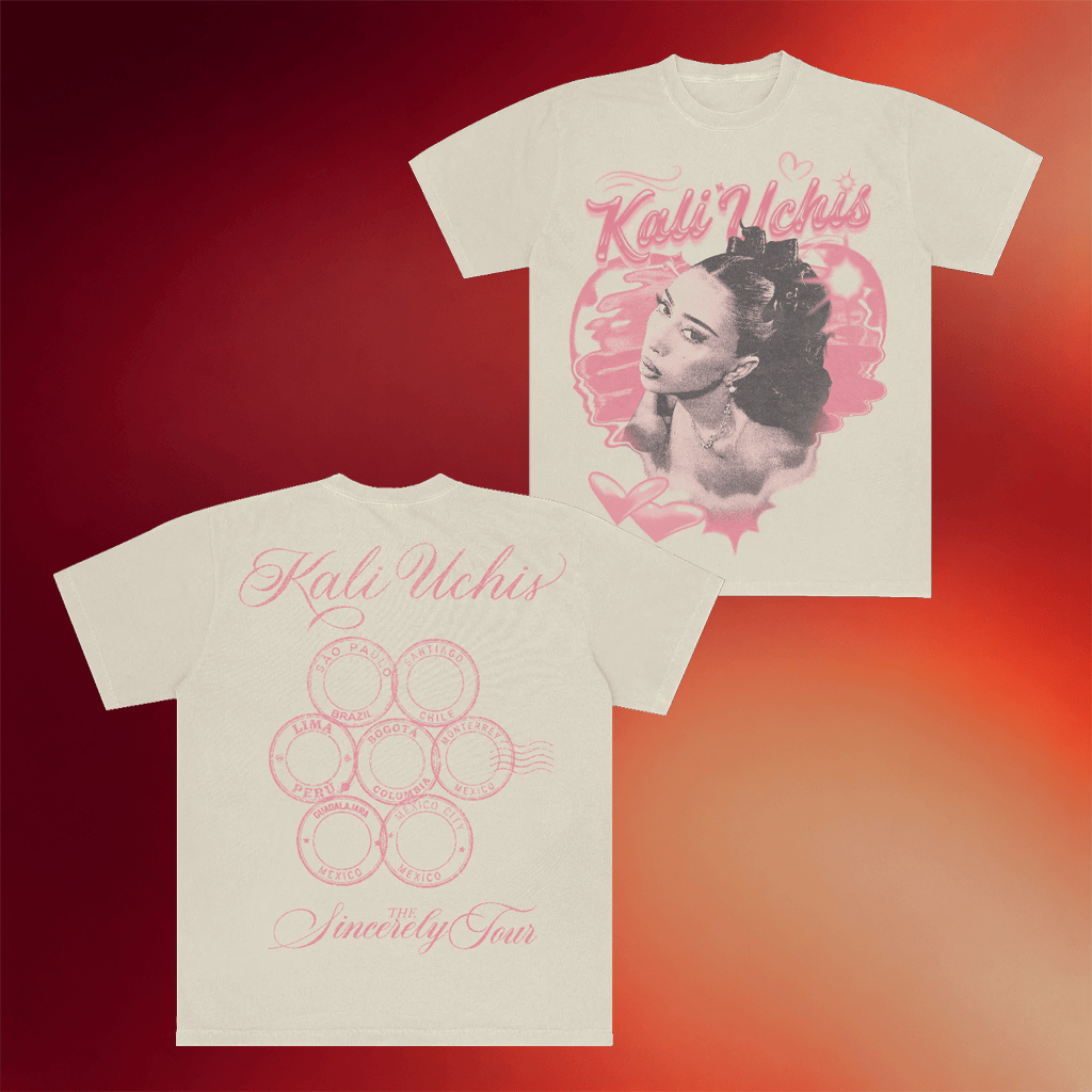 Shop Kali Uchis Merch Sincerely Tour Latam T-Shirt Kali Uchis Shirt Gifts For Music Lovers - Merchluma
