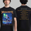Megadeth Rust In Peace Tracklist T-Shirt Megadeth Merch Gift Ideas For Music Lovers - Merchluma