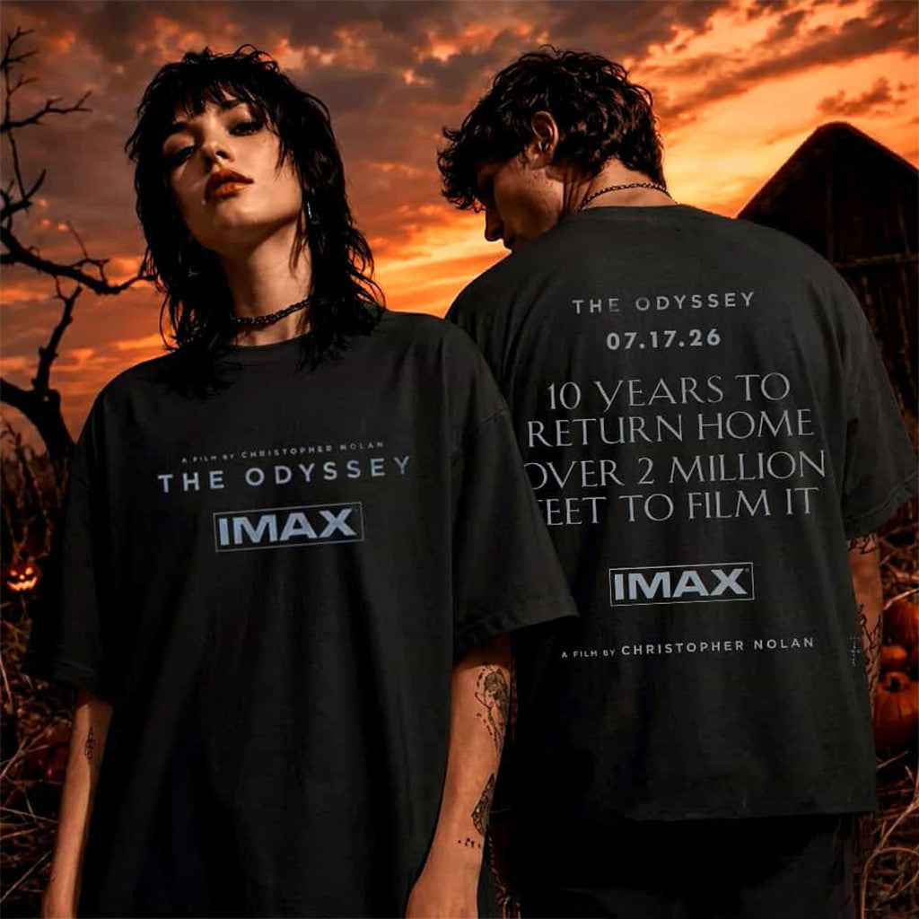Travis Scott Merch Cactus Jack x The Odyssey IMAX 10 Years To Return Home Over 2 Million T-Shirt - Merchluma
