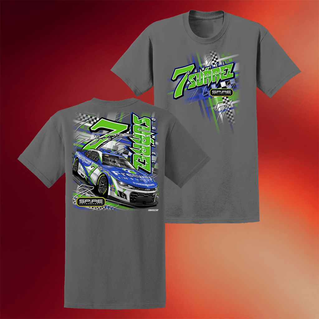 Spire Motorsports Merch 2026 #7 Daniel Suarez Freeway Insurance T-Shirt Gifts For Brother - Merchluma