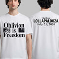 Charli XCX Lollapalooza Chicago 2026 Shirt Oblivion Is Freedom T-Shirt Gifts For Fans - Merchluma