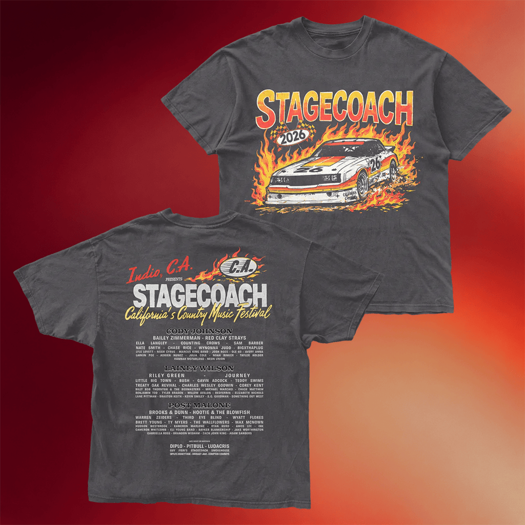 Stagecoach Merch Racing Team 2026 Lineup T-Shirt Country Music Festivals 2026 Shirt Fan Gifts - Merchluma
