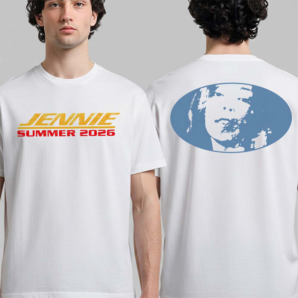 Jennie Merch BlackPink Lollapalooza Chicago 2026 Summer T-Shirt Gifts For Friends - Merchluma