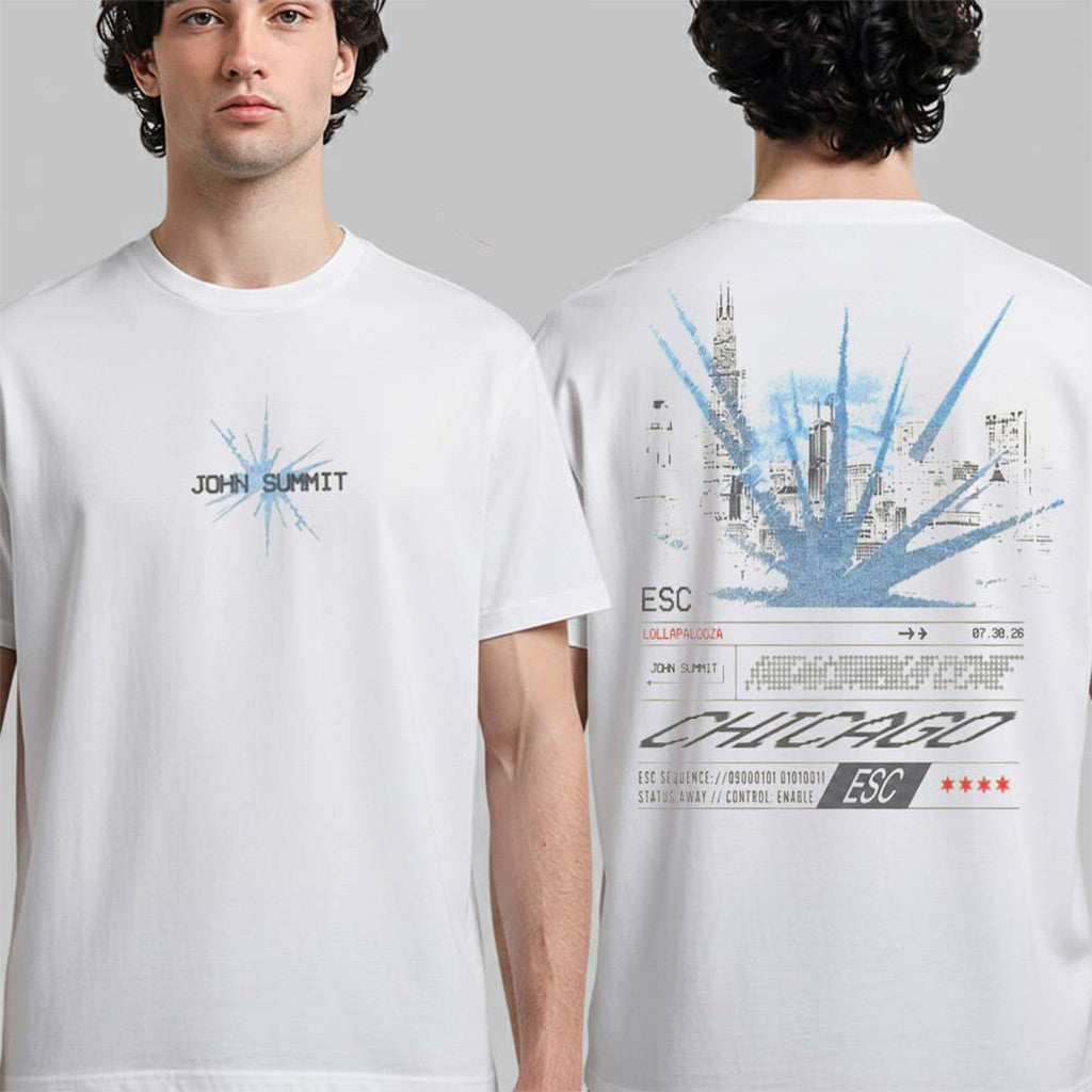 John Summit Lollapalooza Chicago 2026 July 30 T-Shirt John Summit Merch Gifts For DJ Fan - Merchluma