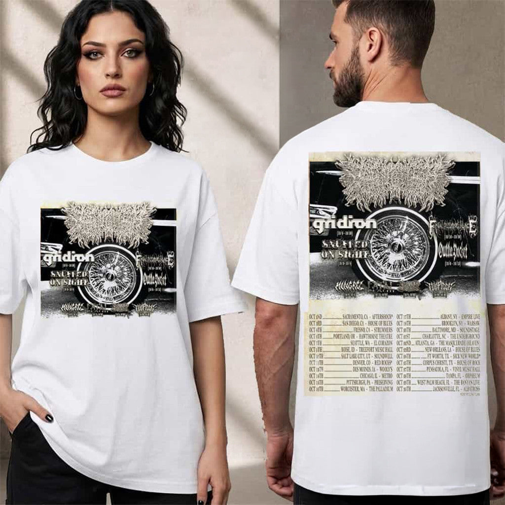 PeelingFlesh Album Release Tour 2026 Schedule Tour Dates T-Shirt PeelingFlesh Merch Fan Gifts - Merchluma