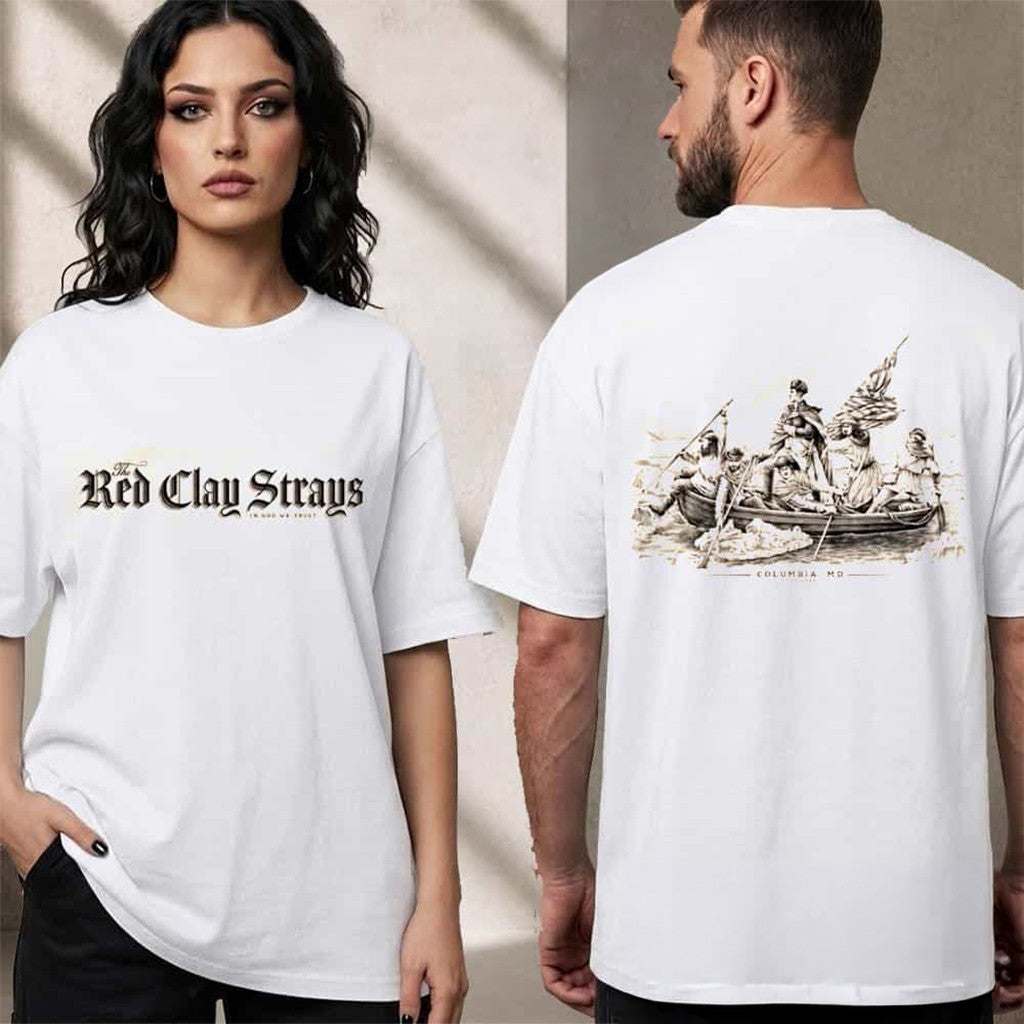 Red Clay Strays Band The Grateful Tour 2026 Shirt In God We Trust T-Shirt Red Clay Strays Merch - Merchluma