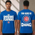 The Smashing Pumpkins x Chicago Cubs Shirt The World Is Chicago T-Shirt Pumpkins Merch - Merchluma