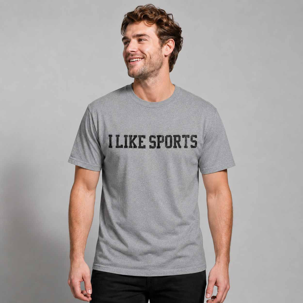 I Like Sports Shirt Grey Gifts For Friends Sports Lovers - Merchluma