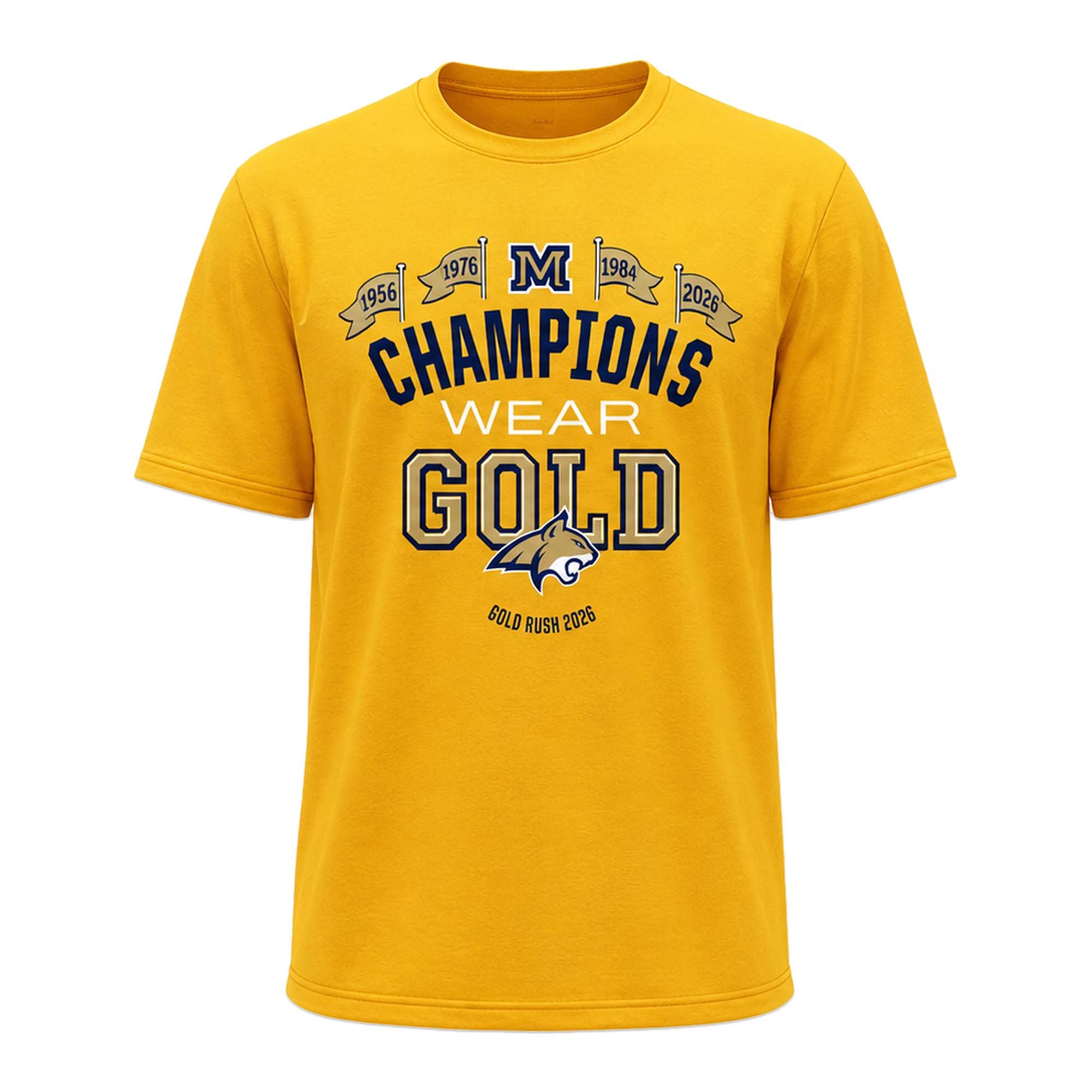 MSU Gold Rush 2026 Shirt Montana State Bobcats Merch Gifts For Football Fan - Merchluma
