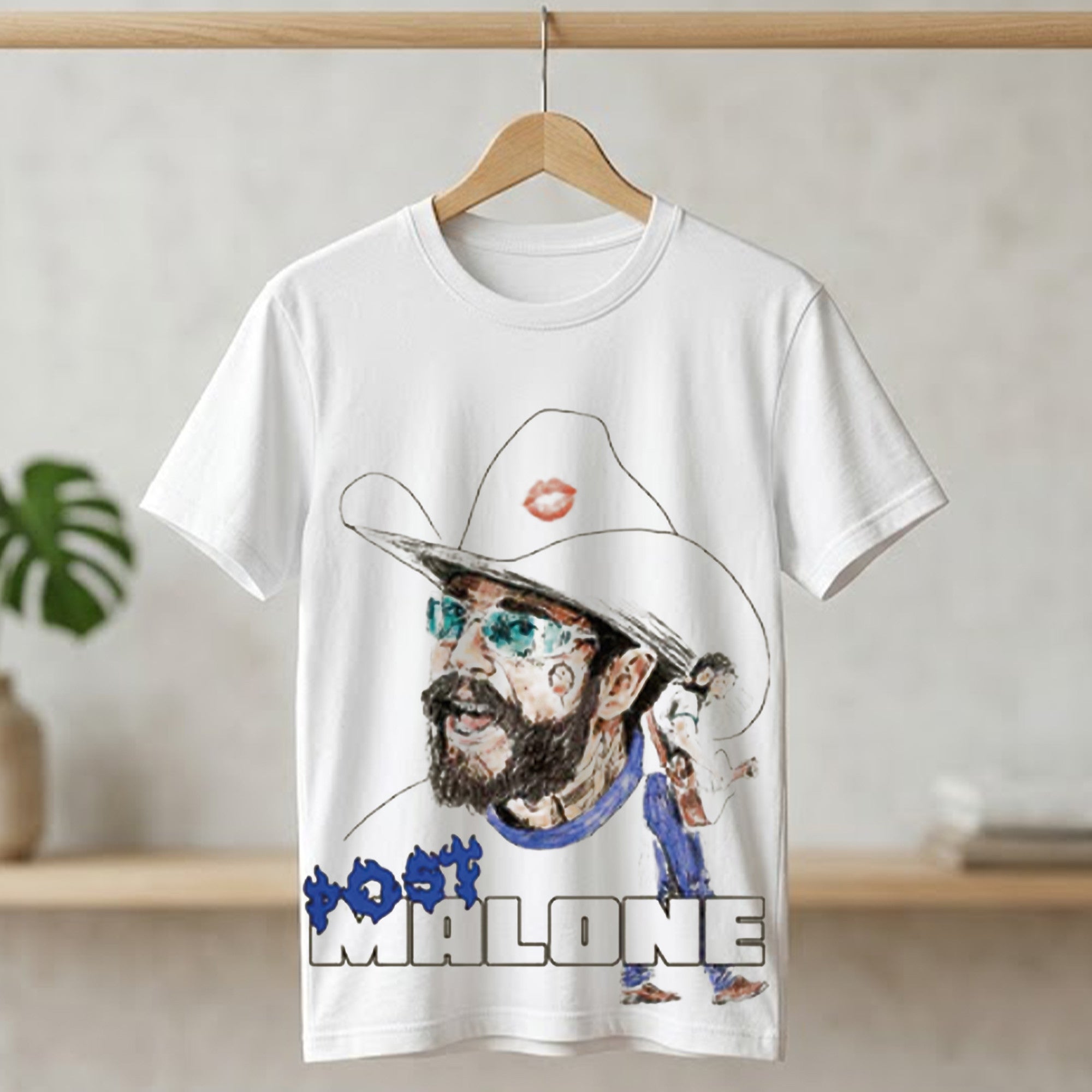 Post Malone Blue World Cup 2026 Shirt Post Malone Merch Gift Ideas For Fans - Merchluma