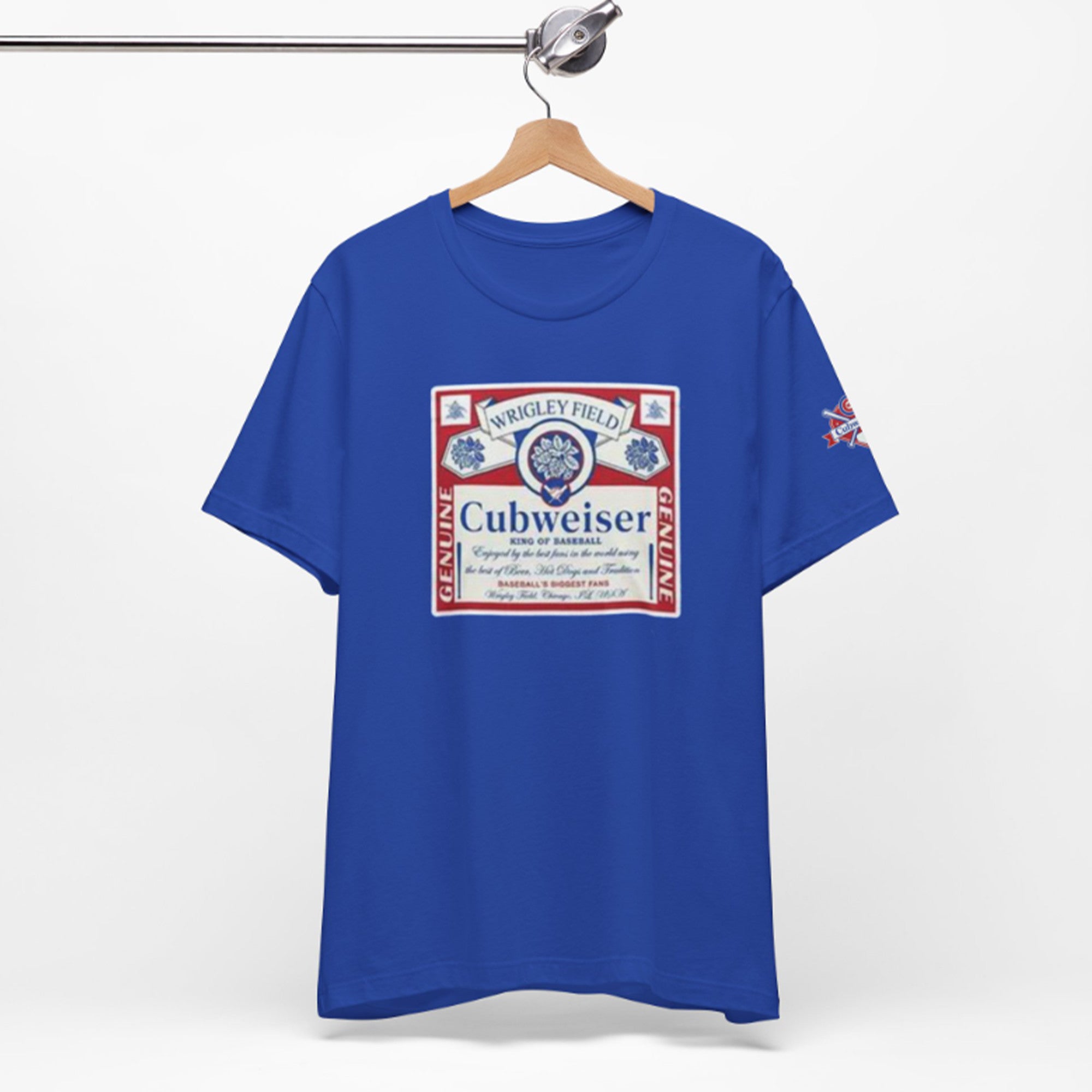 George Kittle with Wrigley Field Cubweiser Shirt Budweiser x Chicago Cubs Merch Fan Gifts - Merchluma