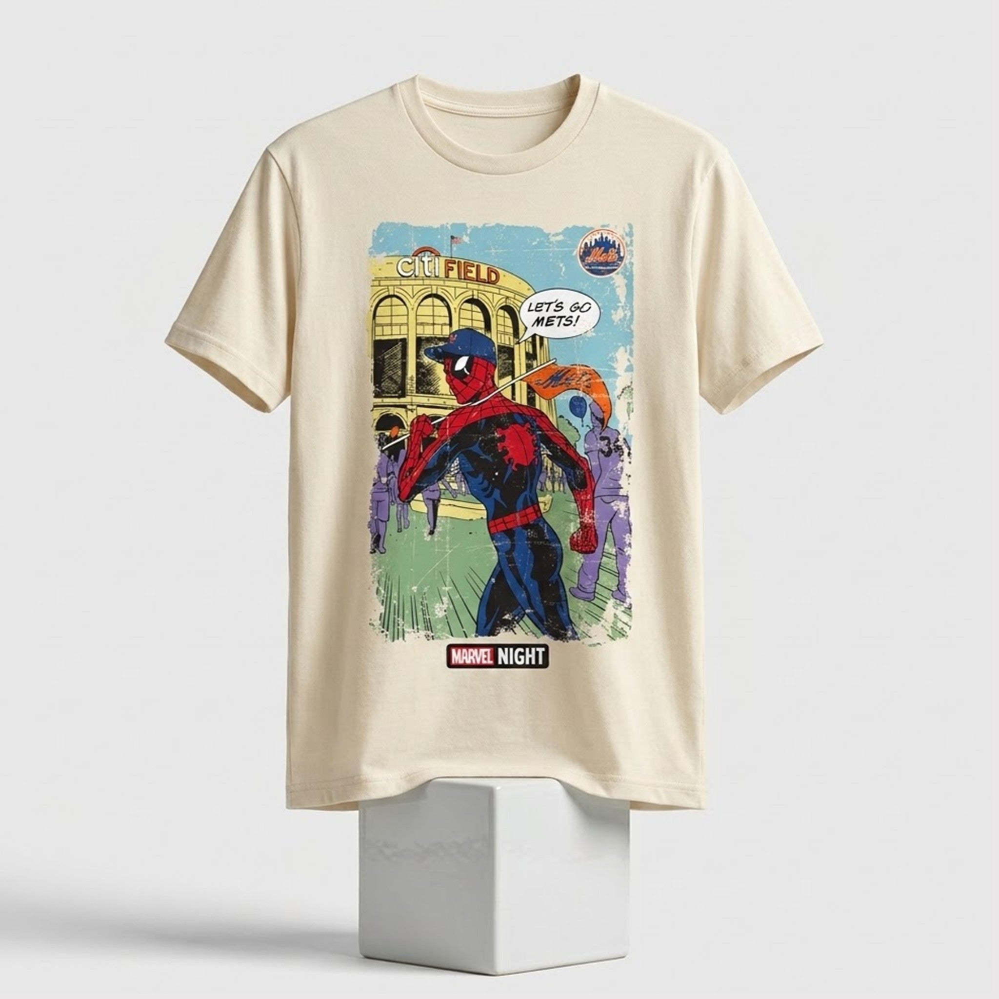 NY Mets Spider Man Marvel Night 2026 Shirt New York Mets Merch Gifts For Son - Merchluma