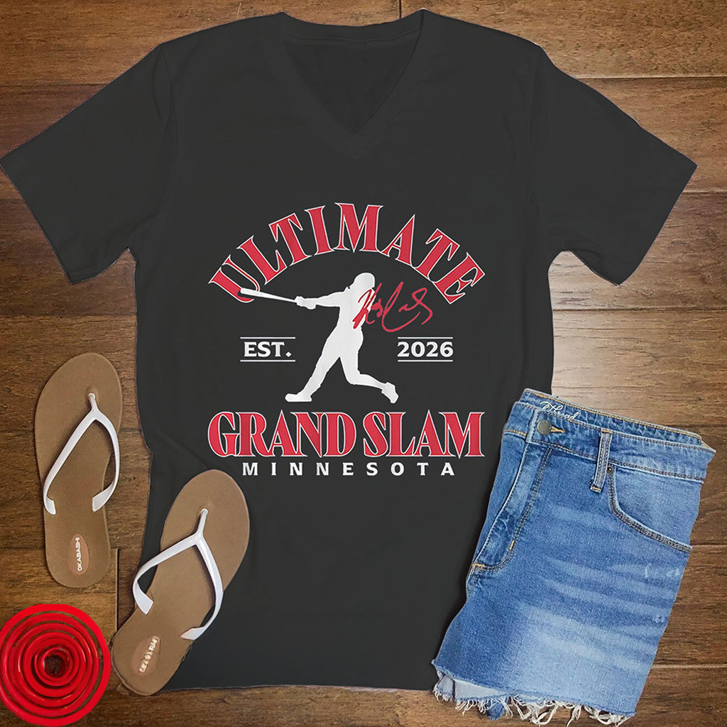 Minnesota Twins Ultimate Grand Slam V-Neck Shirt Kody Clemens Tee Twins Merch Gifts For Fans - Merchluma