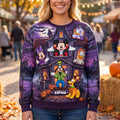 Personalized Mickey Halloween Sweatshirt Spooky Childhood Haunted House Crewneck Halloween Gift - Merchluma