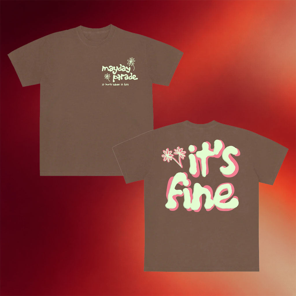 Mayday Parade Merch 2026 It's Fine T-Shirt Present For Rock Band Fans - Merchluma
