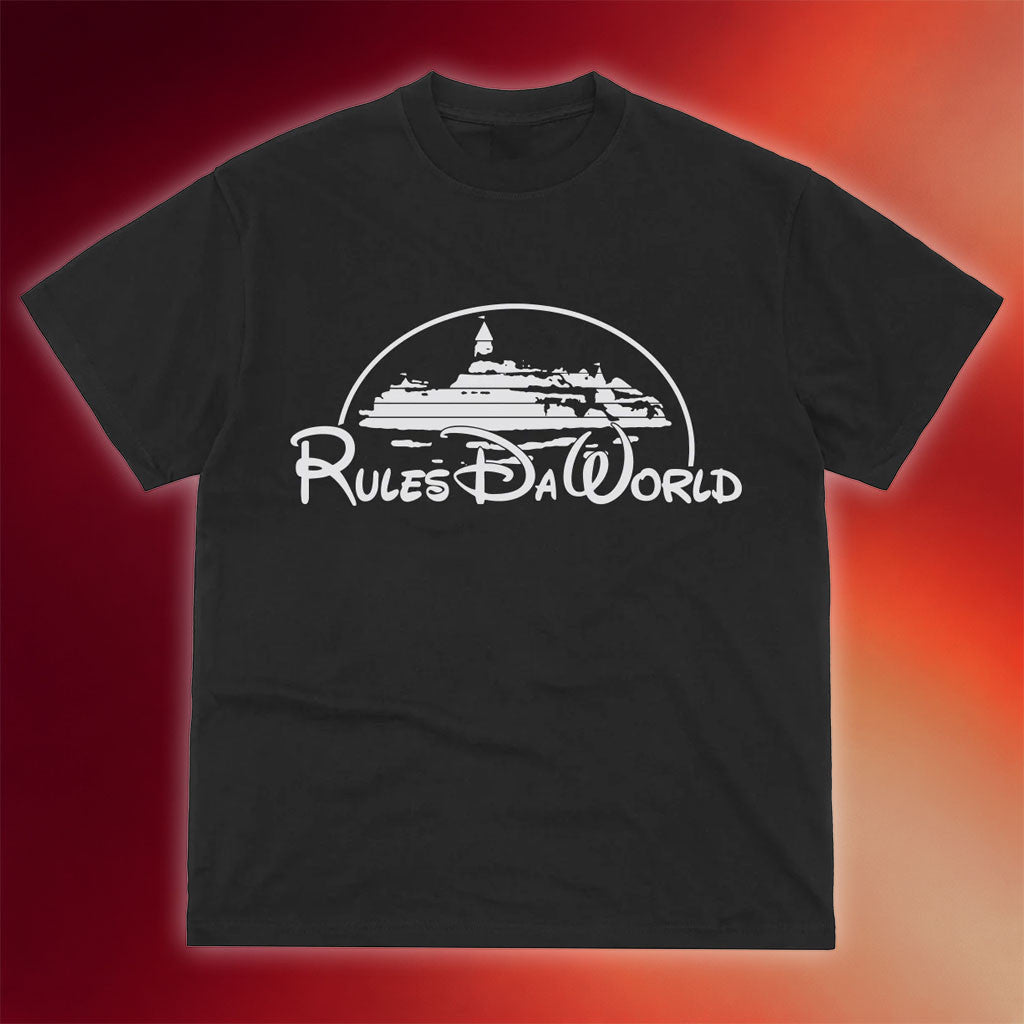 Corteiz Merch 2026 Kingdom T-Shirt Black Rules Da World Shirt Gifts For My Son - Merchluma