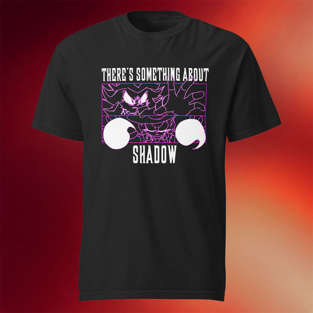 Mashed Merch 2026 There's Something About Shadow T-Shirt Black Shadow the Hedgehog Merch - Merchluma
