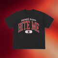Renee Rapp Merch 2026 Bite Me Black T-Shirt Cool Gifts For Music Lovers - Merchluma