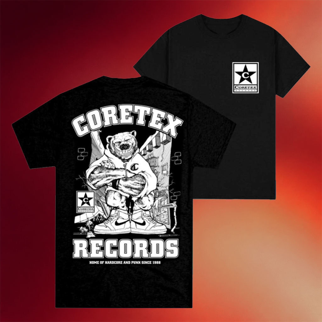 Coretex Records Merch 2026 Coretex Star Bear T-Shirt Black Gifts For Music Fans - Merchluma
