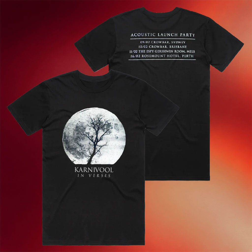 Karnivool Merch 2026 In Verses Launch Party Tour T-Shirt Black Presents For Rock Lovers - Merchluma