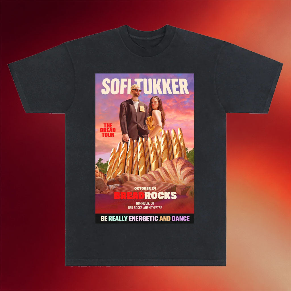 Sofi Tukker Merch 2024 Red Rocks T-Shirt Sofi Tukker's Bread Tour Shirt Gift For Music Fans - Merchluma
