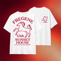 Public Possession Merch 2026 Sunset House T-Shirt White Fregene Club Shirt Brothers Gifts - Merchluma
