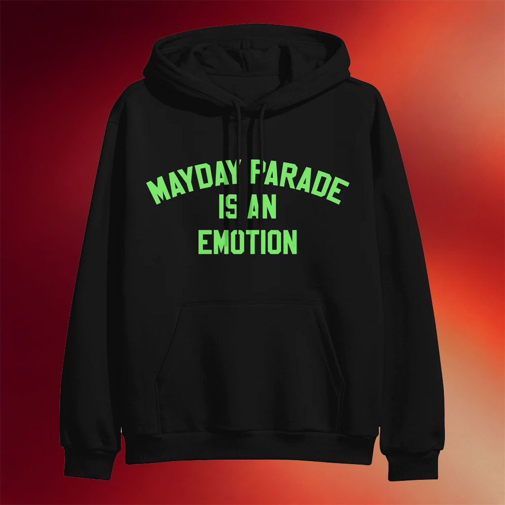 Mayday Parade Merch 2026 Is An Emotion Black Hoodie Gifts For Rock Music Lovers - Merchluma