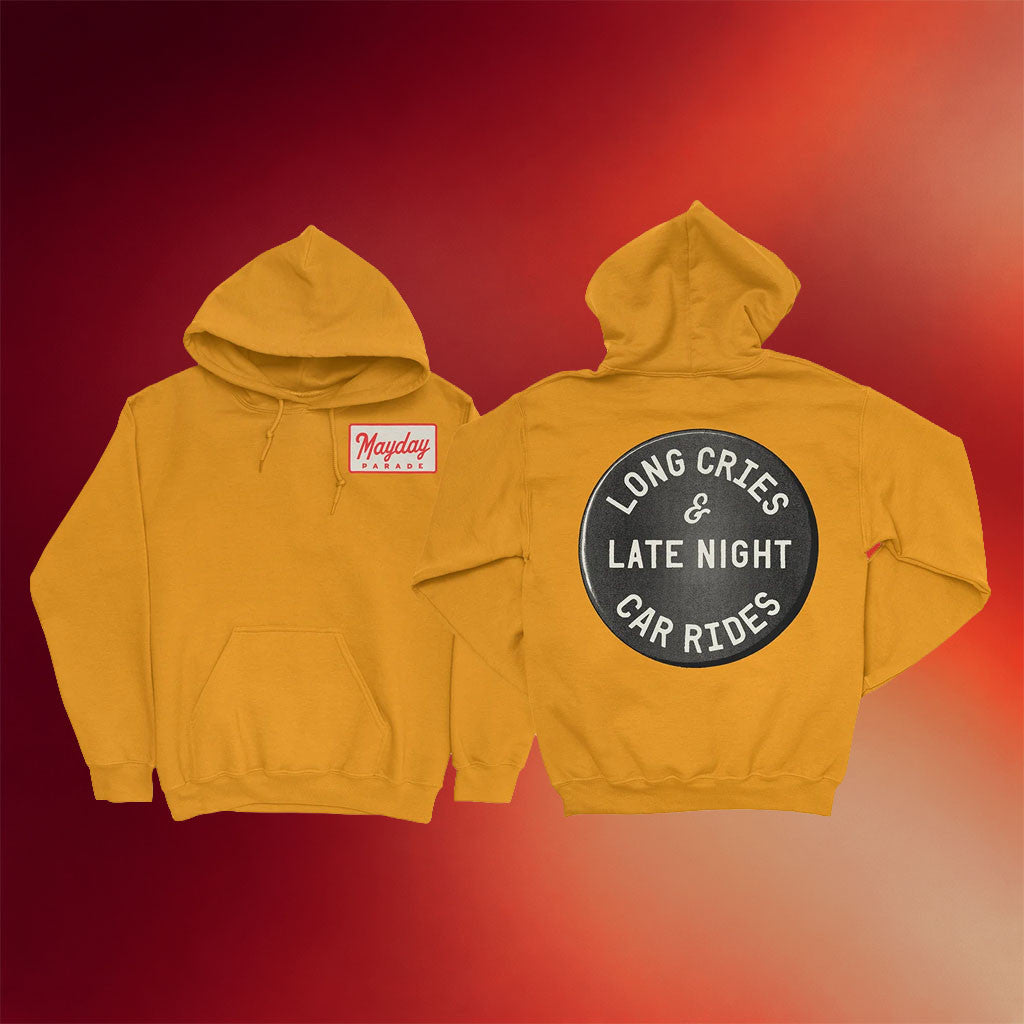 Mayday Parade Merch 2026 Pin Hoodie Long Cries And Late Night Car Rides Hoodie Gift For Fans - Merchluma