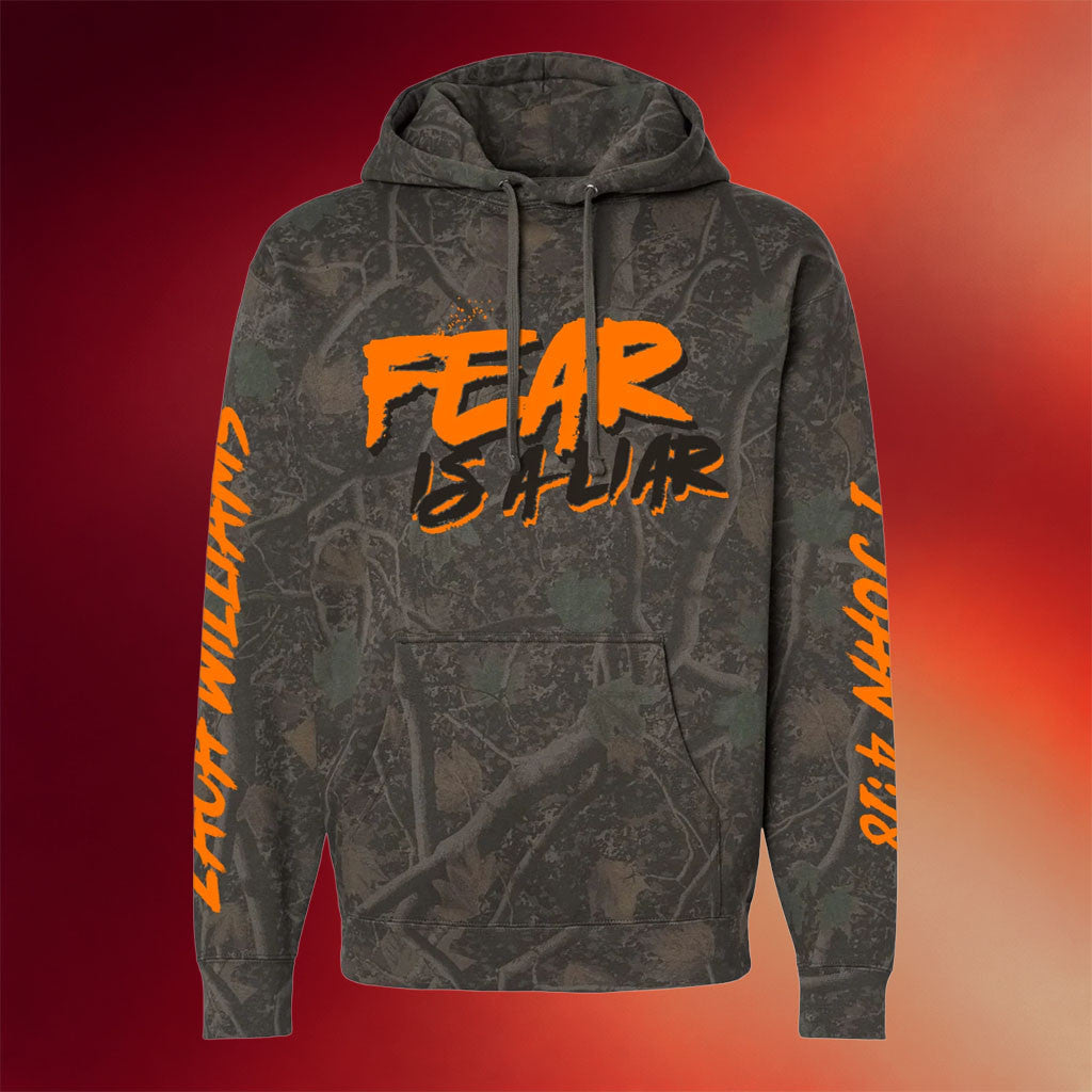 Zach Williams Merch 2026 Fear Is A Liar Camo Hoodie Music Gift Ideas For Guys - Merchluma
