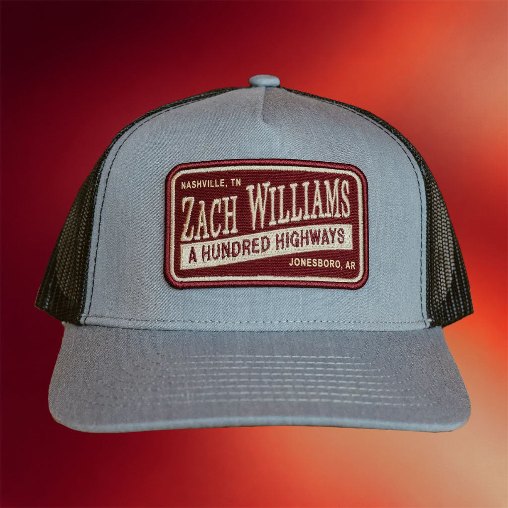 Zach Williams Merch 2026 Zach WIlliams A Hundred Highways Trucker Hat Gift For Music Fans - Merchluma