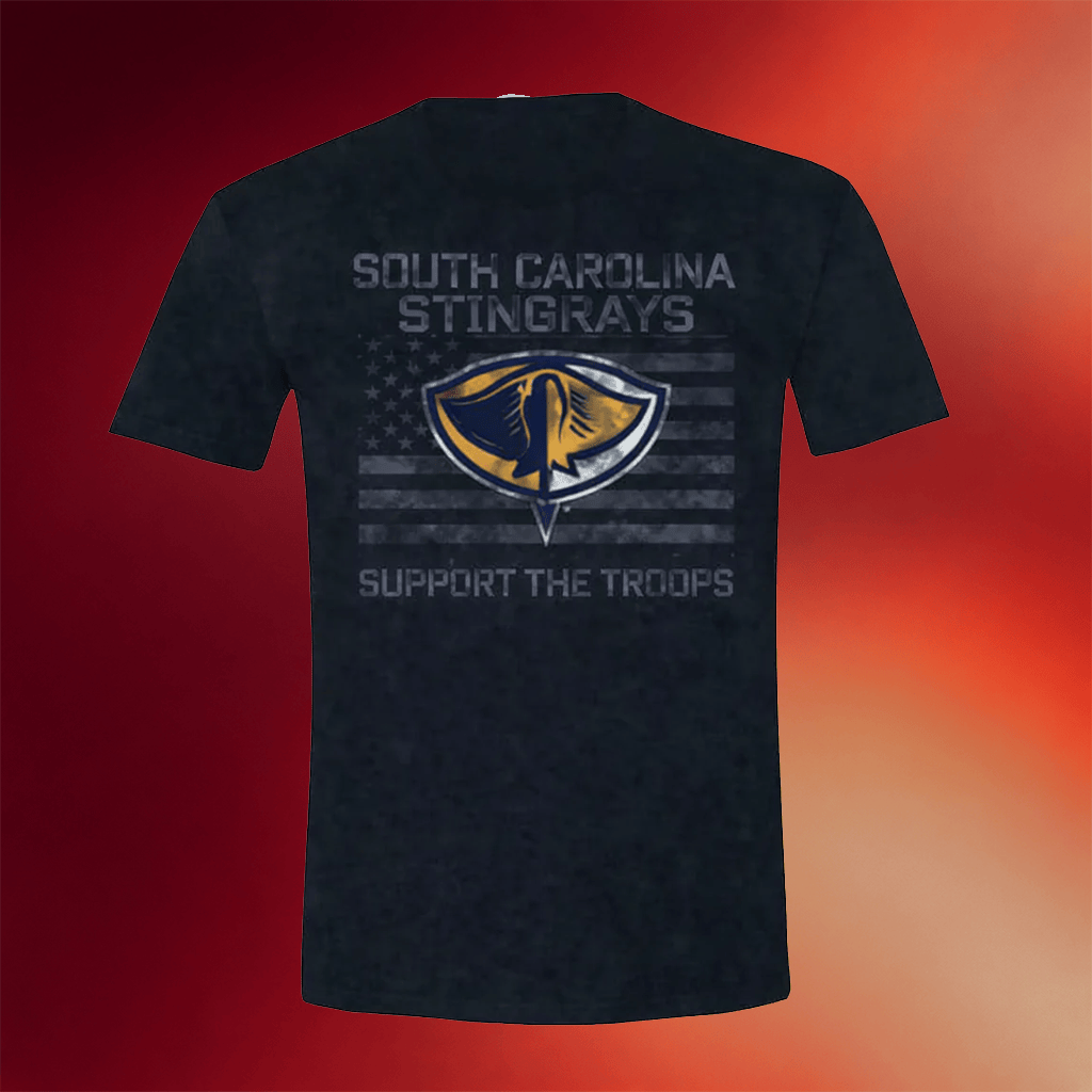 South Carolina Hockey Team Merch Military Appreciation T-Shirt 2026 Support The Troops Shirt - Merchluma