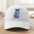 Big Cat with Bear Cubbie Baseball Hat Embroidered Birthday Gift For Husband - Merchluma