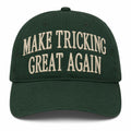 Make Tricking Great Again Hat Green Embroidered Gifts For Friends - Merchluma