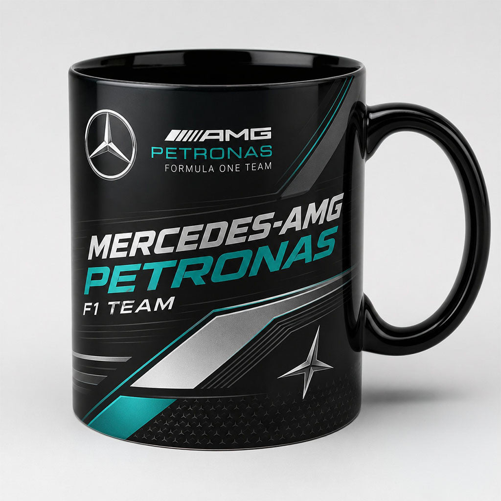 Mercedes-AMG Petronas Formula One Mug Birthday Gift For Racing Fans - Merchluma