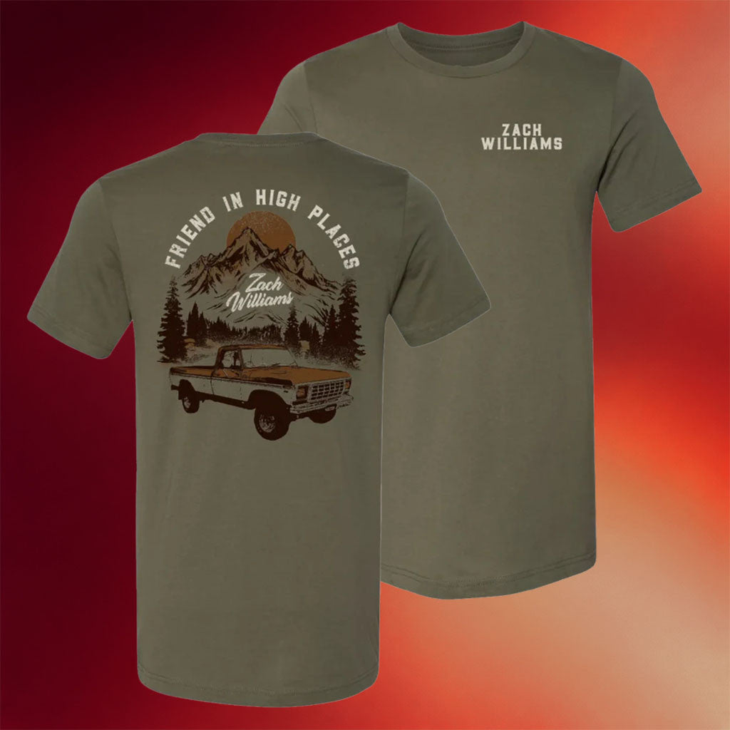 Zach Williams Merch 2026 Friend In High Places T-Shirt Music Lover Gifts For Him - Merchluma