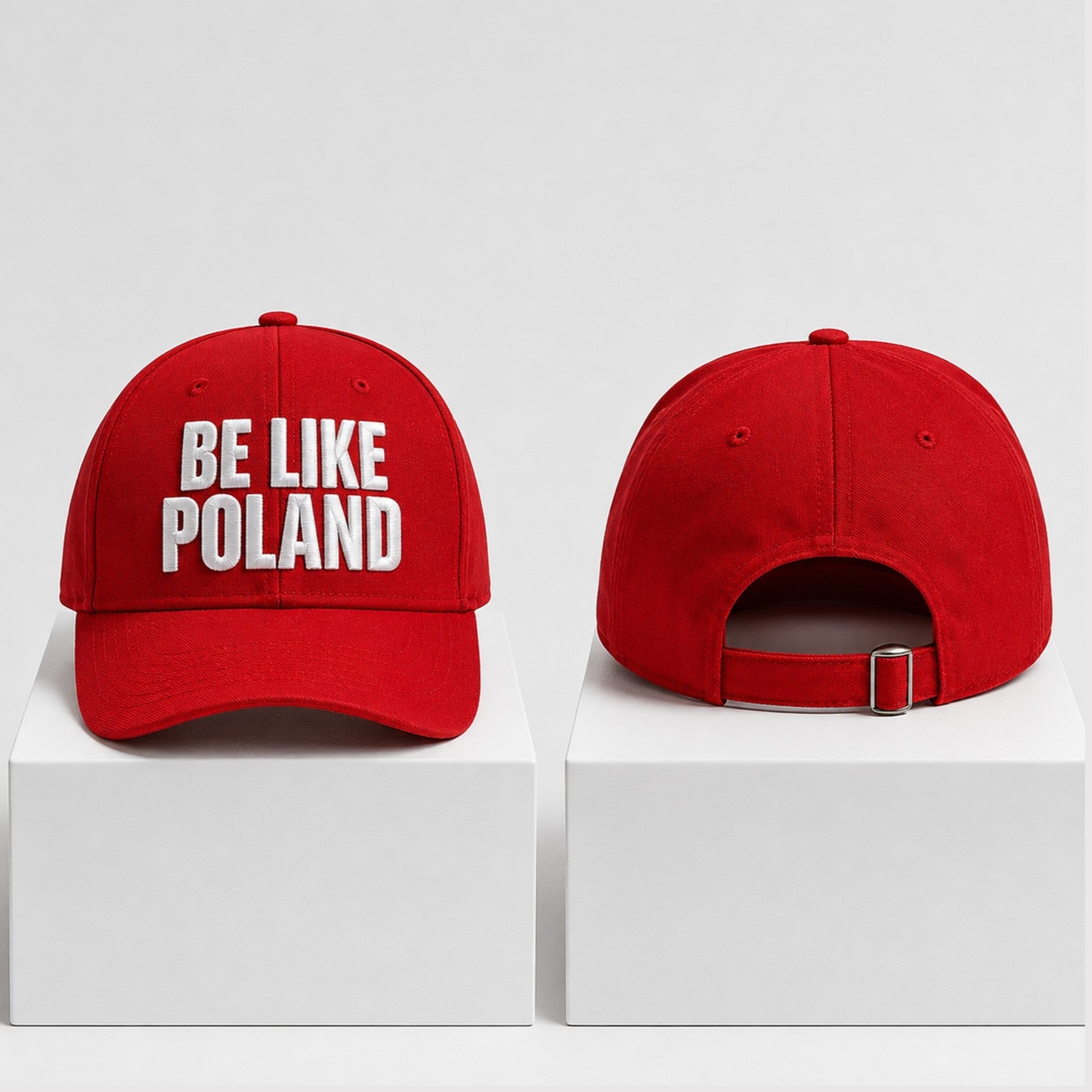 Be Like Poland 2026 Hat Red Embroidered Gifts For Poland Lovers - Merchluma