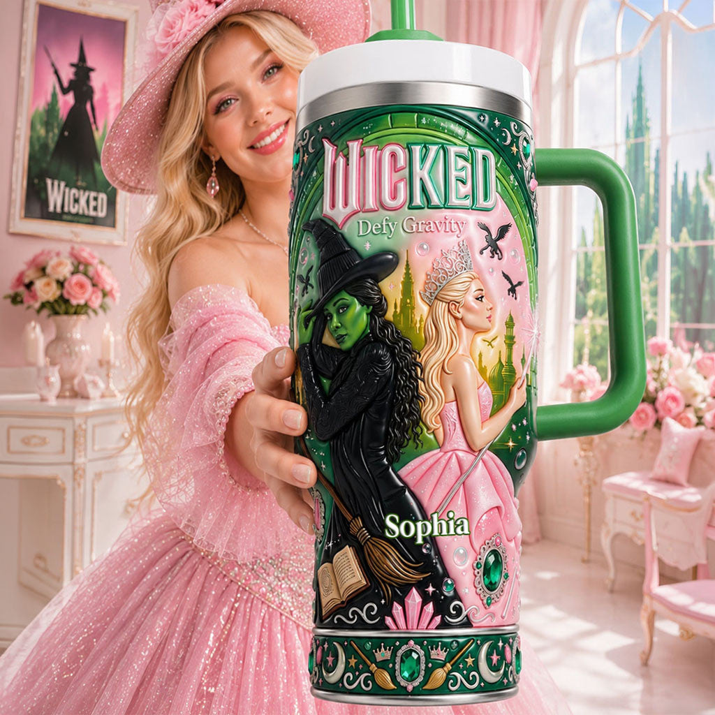 Personalized Wicked Defy Gravity Magical Tumbler Birthday Gifts For Best Friends - Merchluma