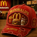 McDonald's I'm Lovin It Distressed Hat Fast Food Lover Cap McDonalds Merch Gifts For Son - Merchluma