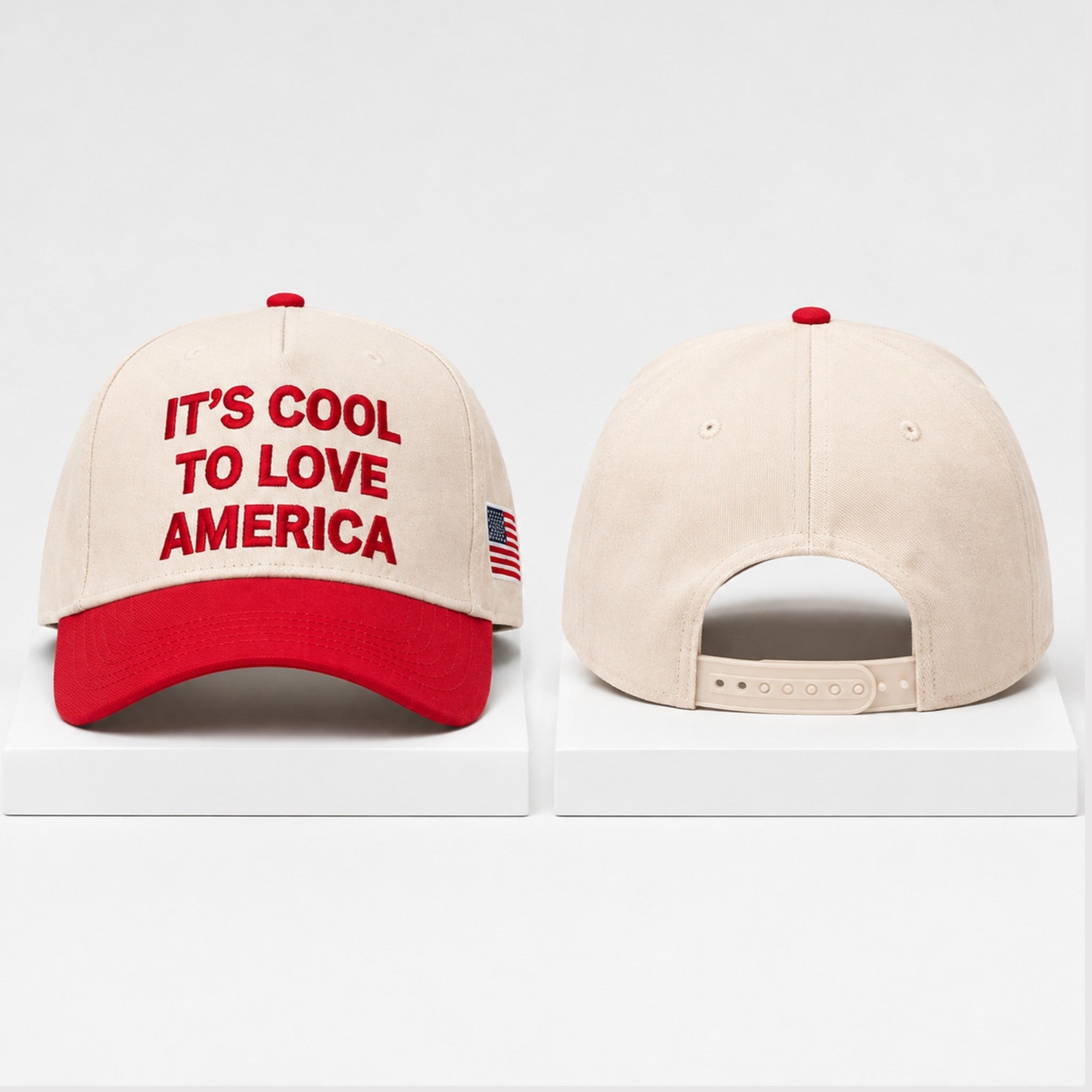 It’s Cool To Love America 2026 Hat Embroidered Patriotic Gifts For Him - Merchluma