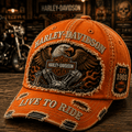 Harley Davidson Merch Eagle Hat Live To Ride Hat Motorcycles Lover Gear Gift For Brothers - Merchluma