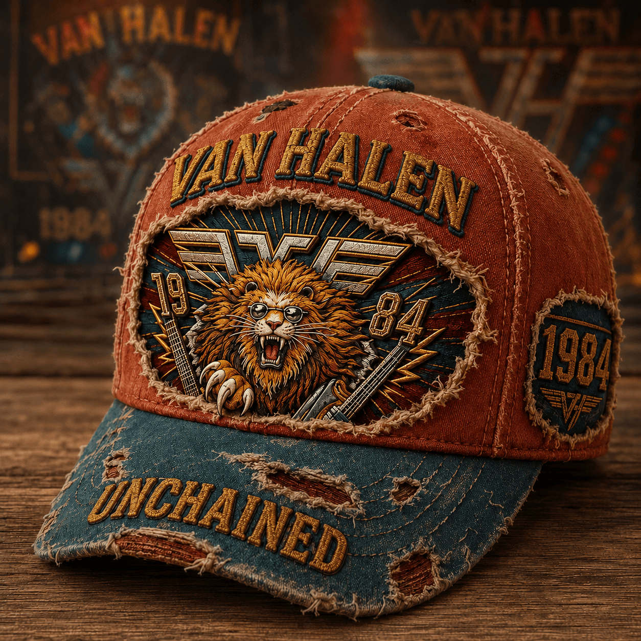 Van Halen Unchained Hat Music Enthusiast Cap Van Halen Merch Gifts For Husband - Merchluma