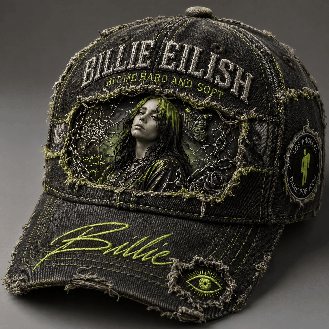 Billie Eilish Hit Me Hard And Soft Hat Billie Eilish Merch Gifts For Music Lovers - Merchluma