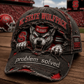 NC State Wolfpack Est 1887 Distressed Hat Problem Solved Vintage Cap NC State Wolfpack Merch - Merchluma