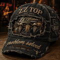 ZZ Top Texas Legend Hat Problem Solved Cap ZZ Top Merch Best Gift For Rock Fans - Merchluma