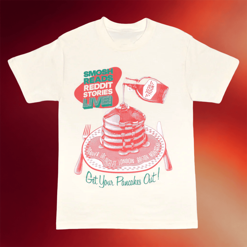 Smosh Merch 2026 Reddit Tour T-Shirt Get Your Pancakes Out Shirt Unique Gifts For Her - Merchluma