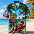 Oklahoma Sooners No Work No Stress Hawaiian Shirt Oklahoma Sooners Merch Gift For Summer - Merchluma