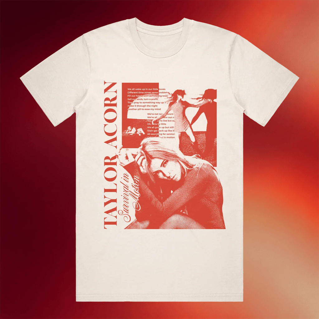 Taylor Acorn Merch 2026 Collage T-Shirt Survival In Motion Shirt Gifts For Music Lovers - Merchluma