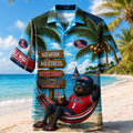 Ole Miss Rebels No Work No Stress Hawaiian Shirt Ole Miss Rebels Merch Cool Summer Gifts - Merchluma